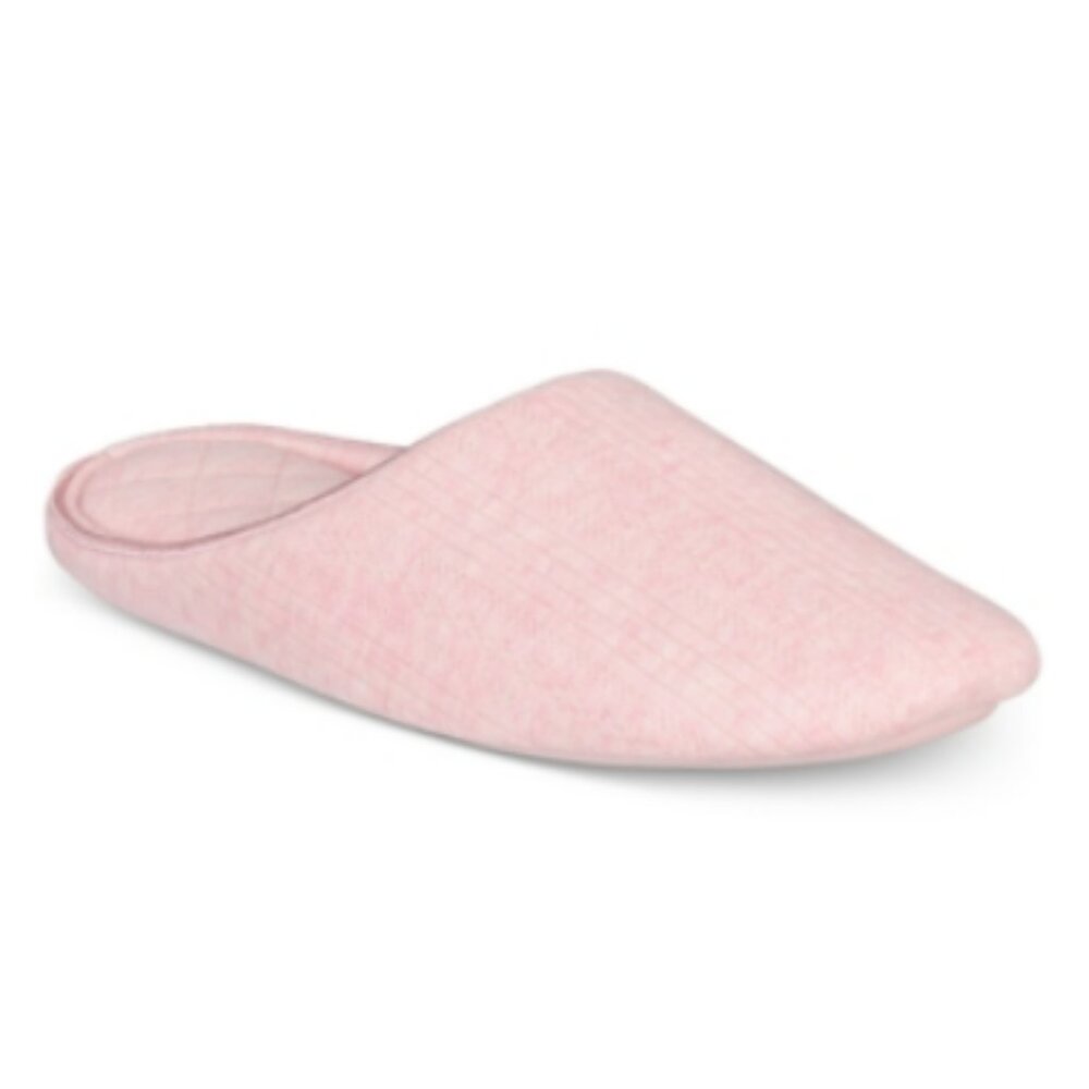 NWT Charter Club Pointelle Closed-Toe Slippers Fair Muave